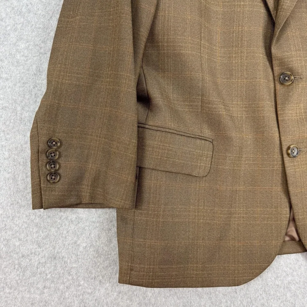 Jos A Bank Signature Blazer Mens 42 Short Brown Wool Silk Gordon Sport Coat